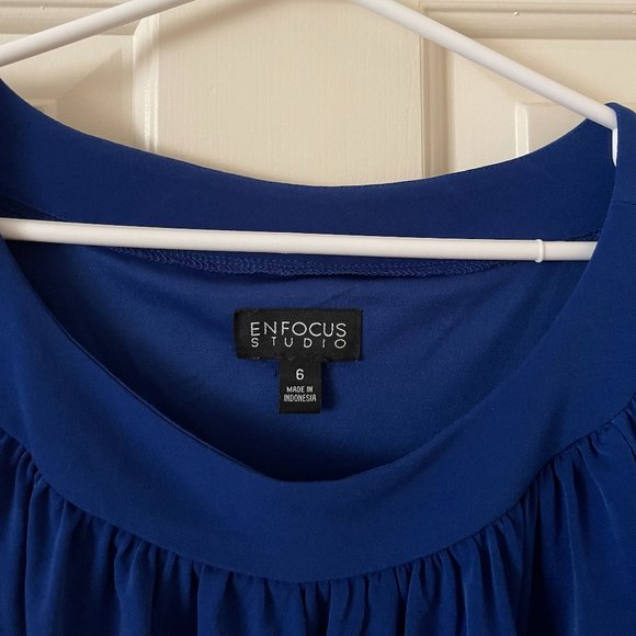 ENFOCUS STUDIO Royal Blue Dress Size 6 - Picture 4 of 7